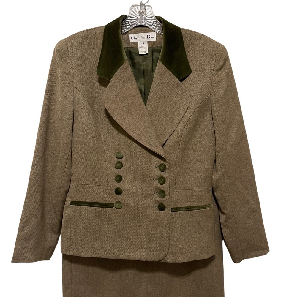 Dior Tan and Green Blazer